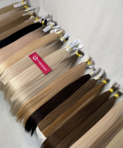 Tóc nối tự nhiên Cao Cấp tóc tẩy/nhuộm màu dài 50cm