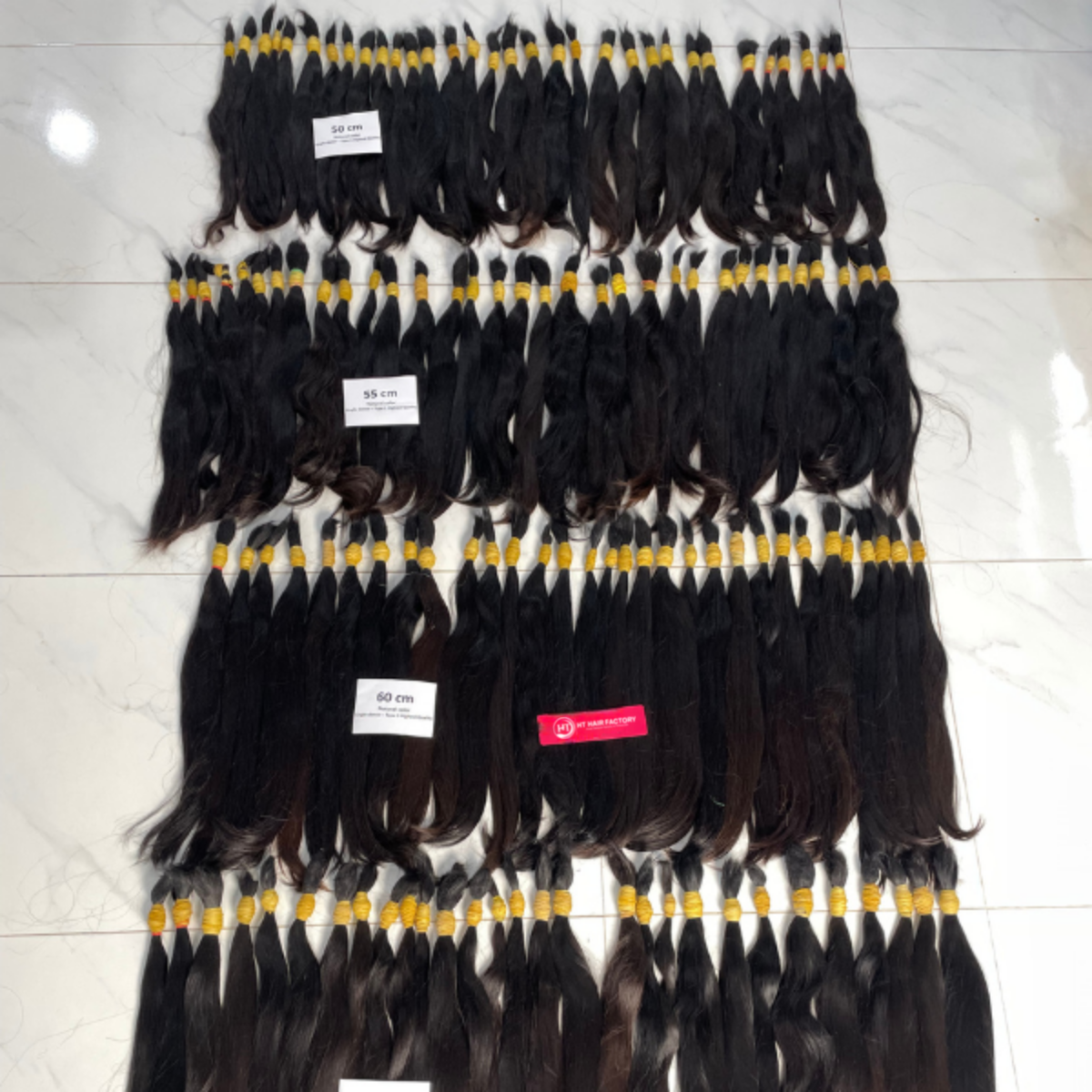 Tóc nối nguyên thủy cao cấp, bao tẩy, cắt nguyên con (VIP)