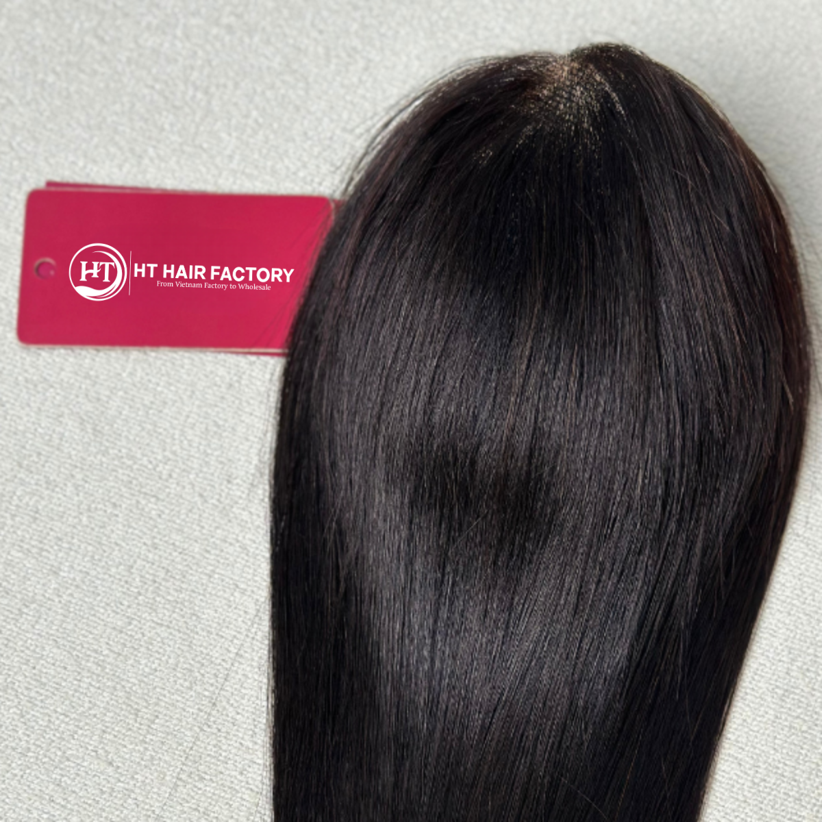 Tóc mái phủ hói đế ren làm từ tóc thật cỡ 11×13cm (lưới Thuỵ Sĩ) - Hình ảnh 2