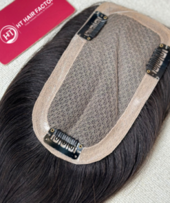 Tóc mái phủ hói đế ren làm từ tóc thật cỡ 15×9cm (lưới thường)